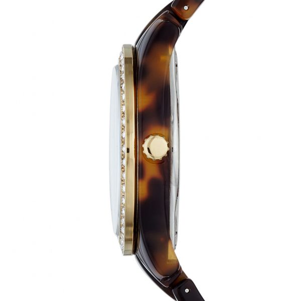  Stella Multifunction Resin Watch - Tort with Gold-Tone 