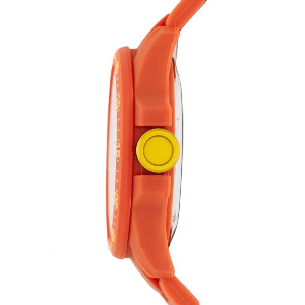  Decker Three Hand Silicone Watch - Orange 