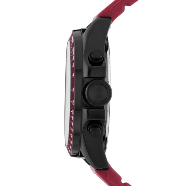  Decker Chronograph Silicone Watch - Burgundy 