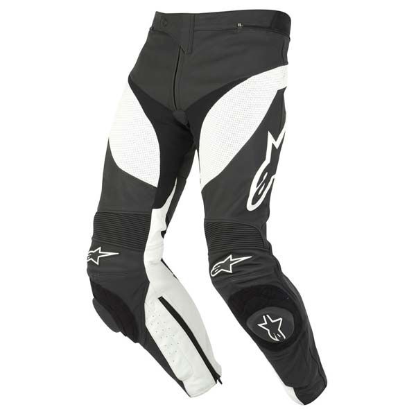 Alpinestars Track Leather Pants - Black/White