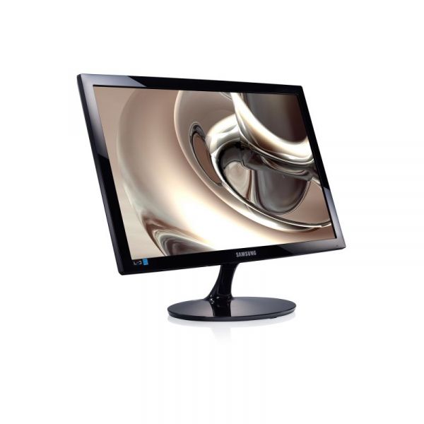 Монитор LED Samsung 21.5&quot;, Wide, Full HD, HDMI, VGA, Лъскавочерен, LS22D300HY