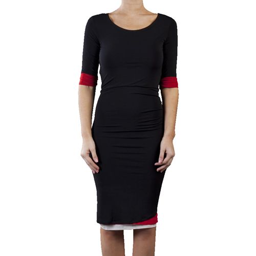 Black/Red Double Layer Dress