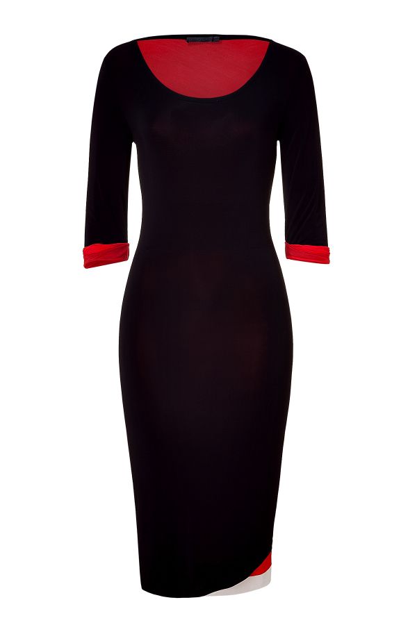 Black/Red Double Layer Dress