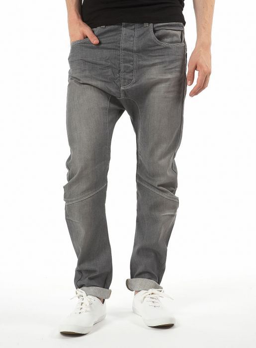 Grey Arc Leg Jeans