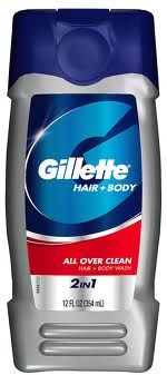 Gillette Gentle Clean, 2 in 1 Шампоан за Глава и Тяло