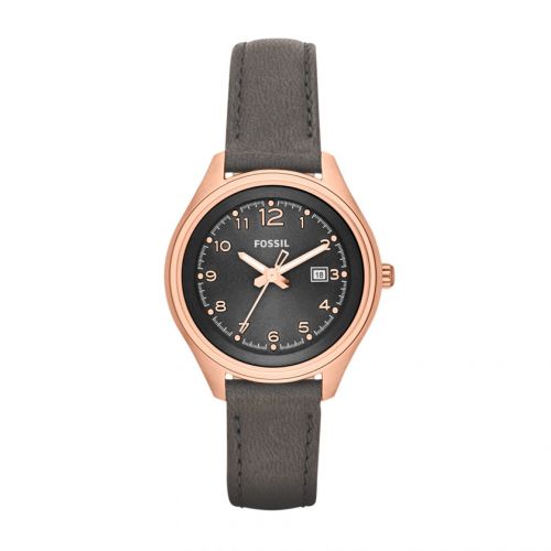  Flight Three Hand Leather Watch - Grey 