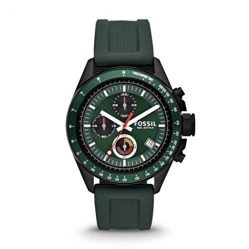  Decker Chronograph Silicone Watch - Green 