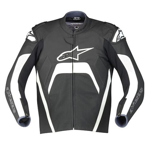 Alpinestars Tech 1-R Leather Jacket - Black/White