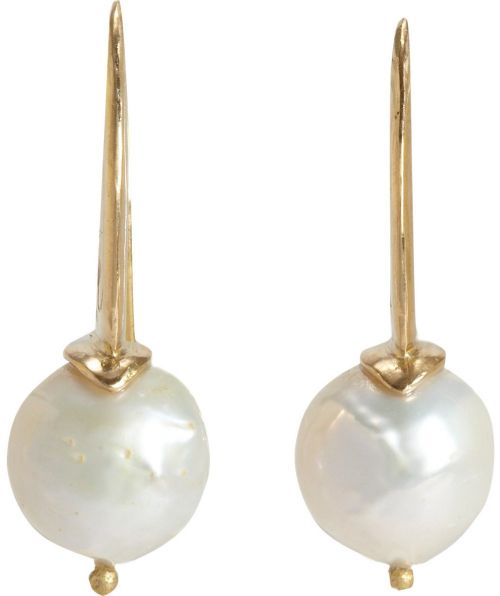 Pearl Simple Drop Earrings 