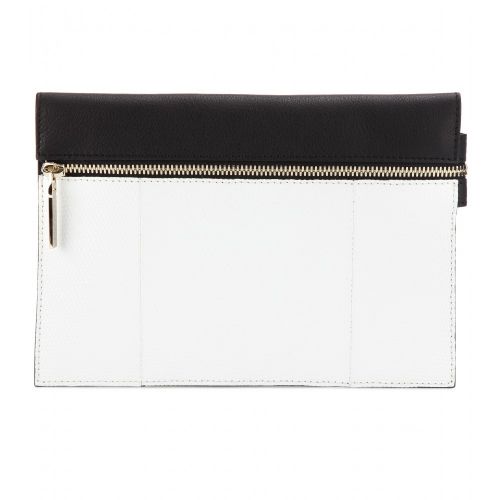 Zip Small lizard leather clutch