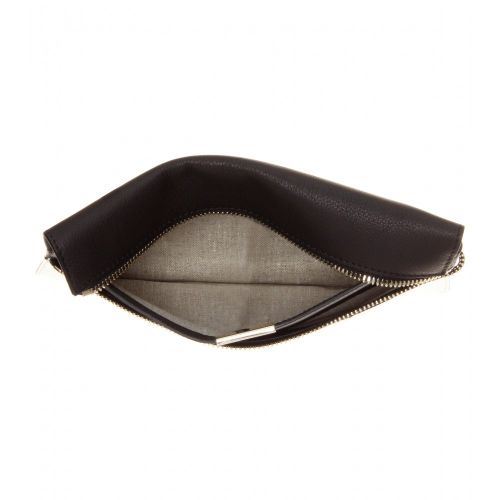 Zip Small lizard leather clutch